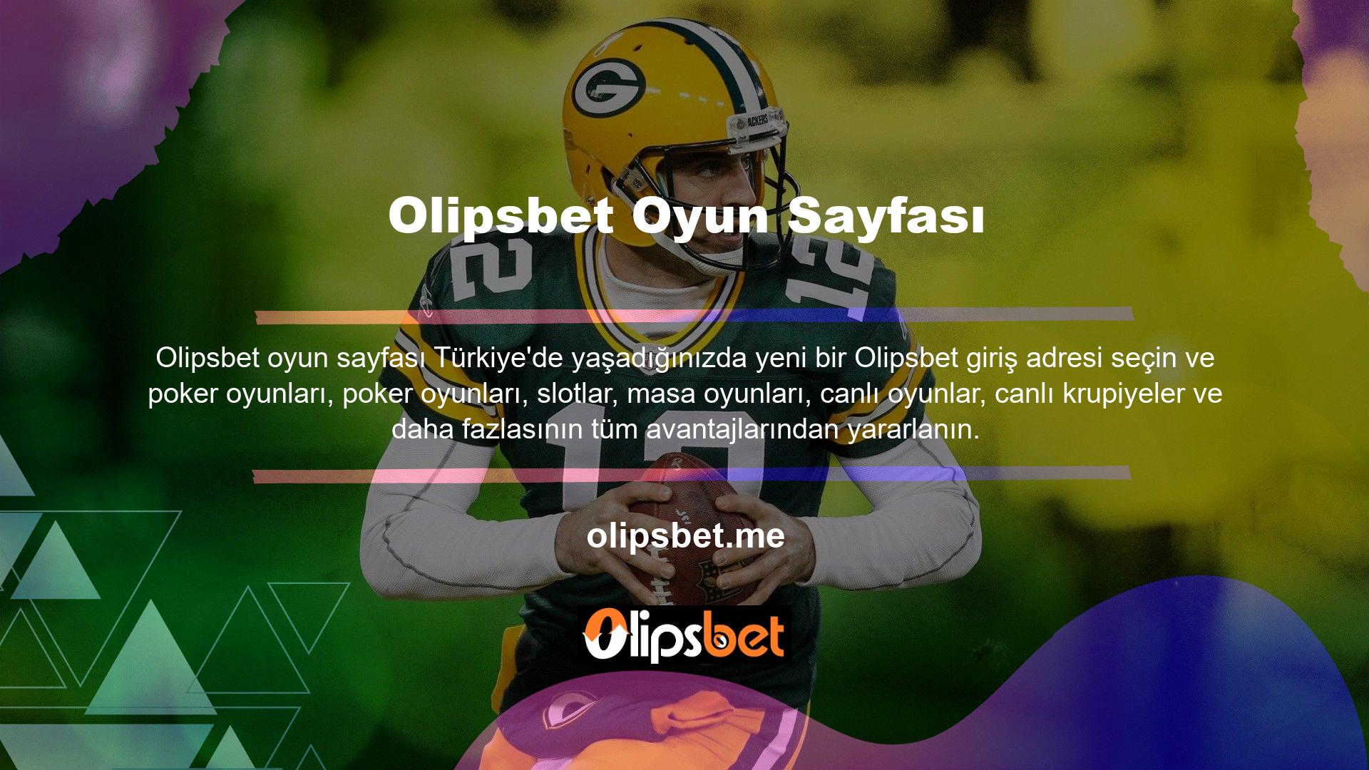 Olipsbet oyun sayfası